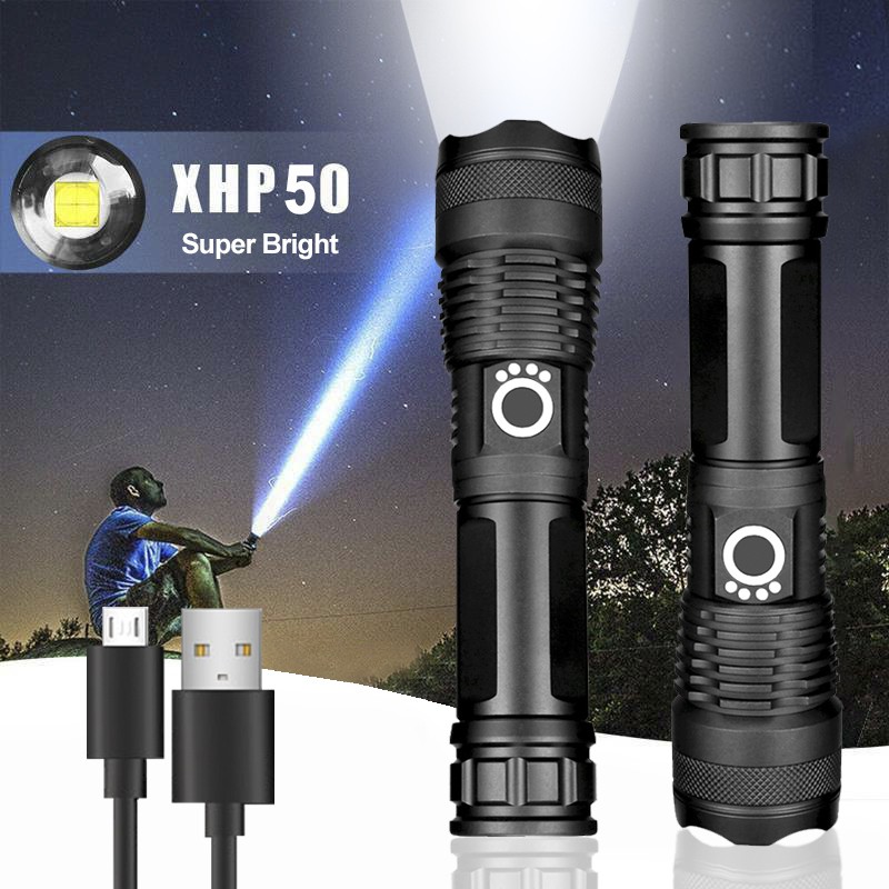 Waterproof Zoom LED Flashlight